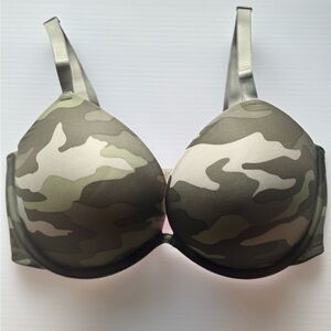 Victoria’s Secret Super Push Up Bra 34DD Camouflage Wear Everywhere